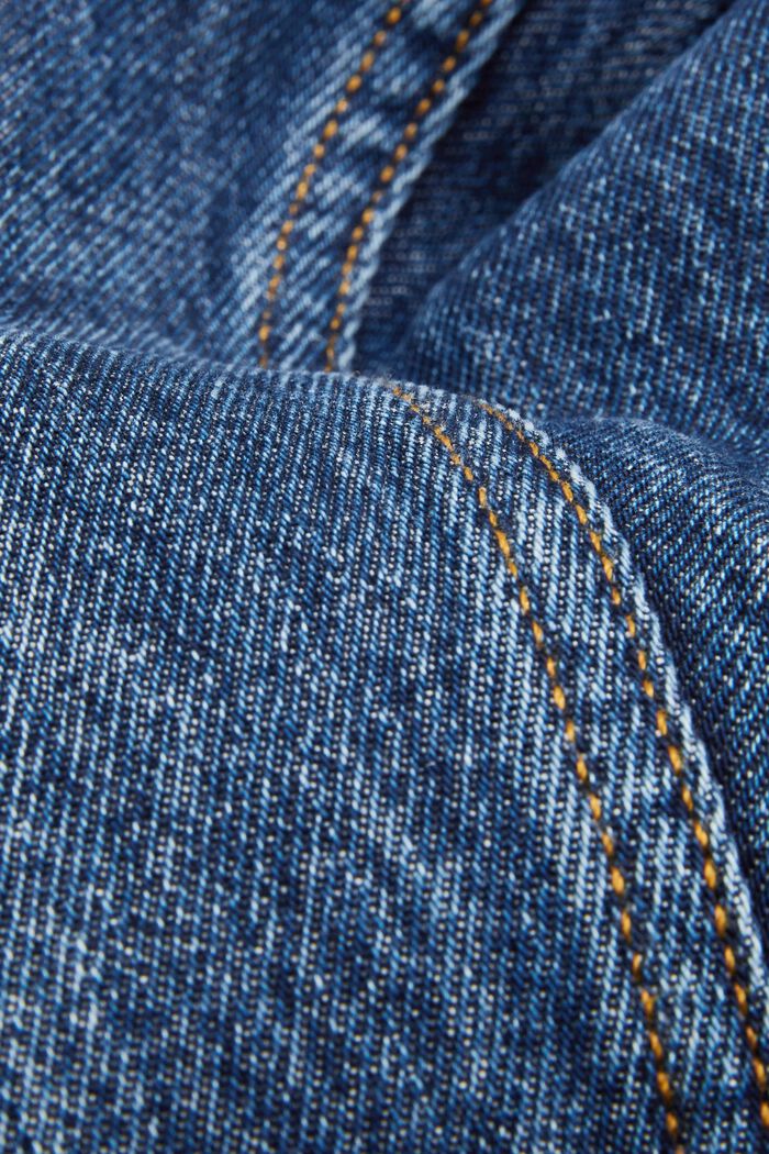 Džíny s rovnými nohavicemi, z udržitelné bavlny, BLUE DARK WASHED, detail image number 7