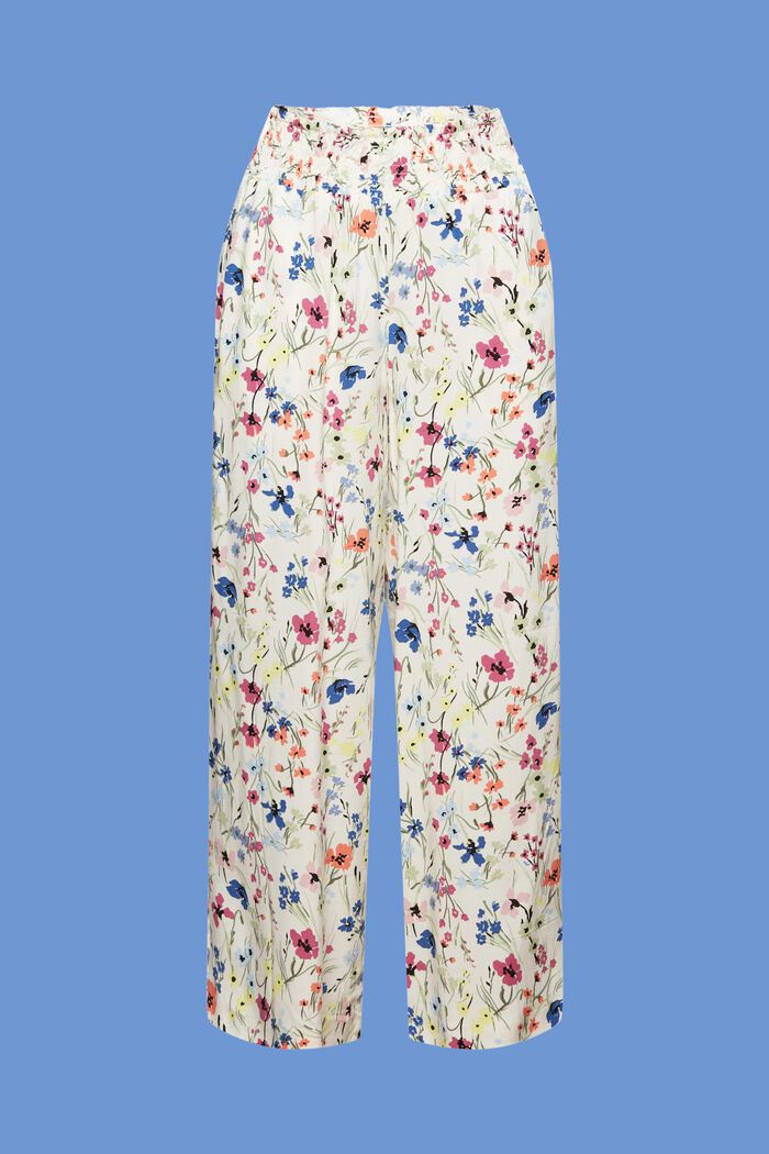 Kalhotová sukně bez zapínání, s potiskem, OFF WHITE, detail image number 7