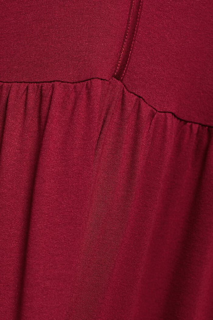 Mini šaty, stupňovité volány, LENZING™ ECOVERO™, CHERRY RED, detail image number 5