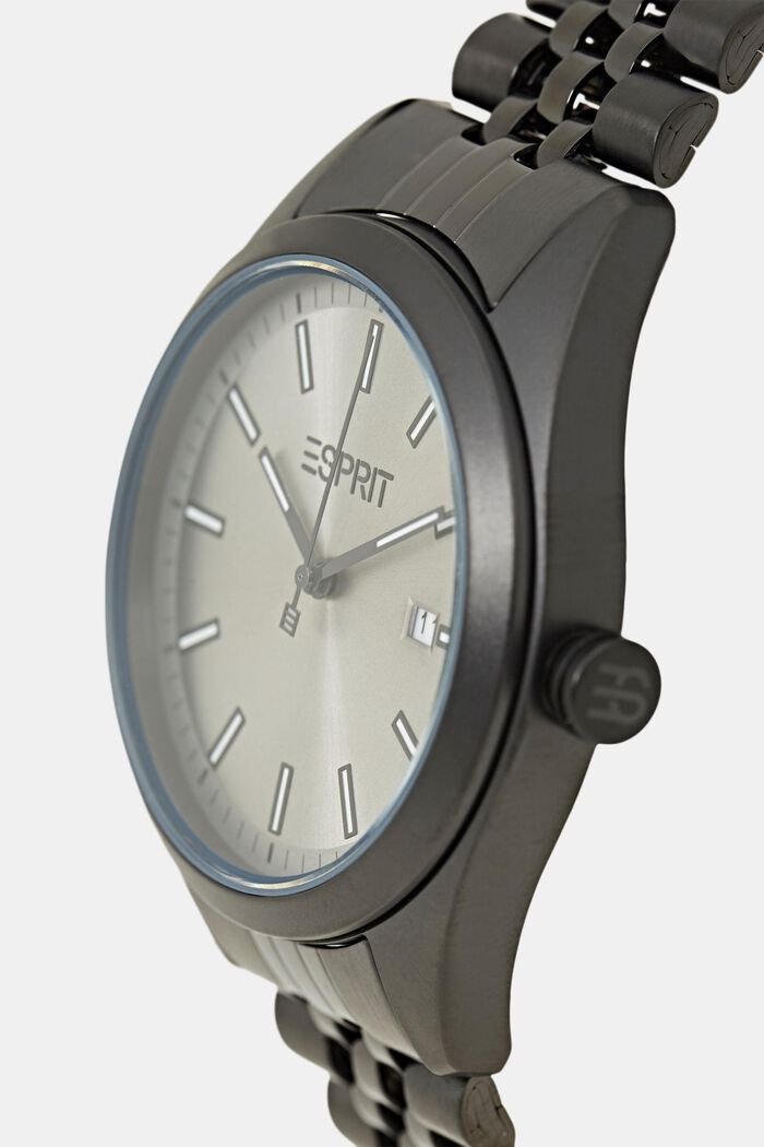 Nerezové hodinky s článkovým náramkem, BLACK, detail image number 1