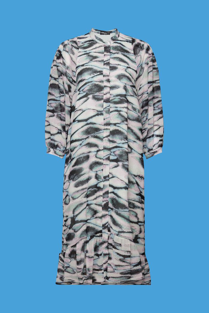 Z recyklovaného materiálu: šifonové midi šaty, EMERALD GREEN, detail image number 6