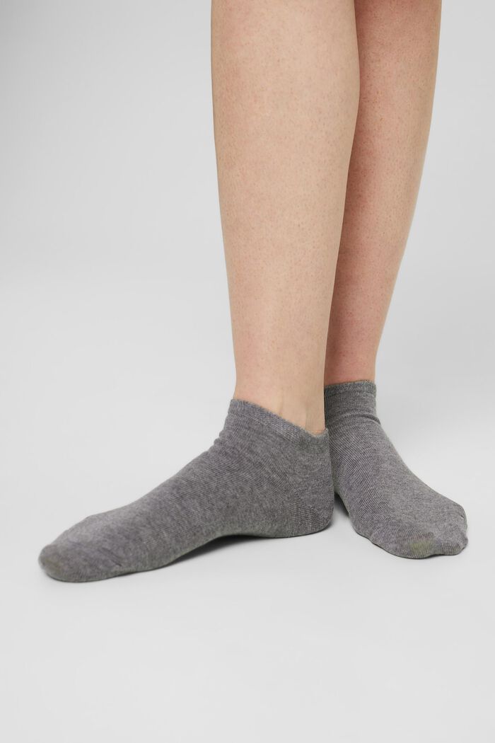 Nízké ponožky, 2 páry v balení, směs s bio bavlnou