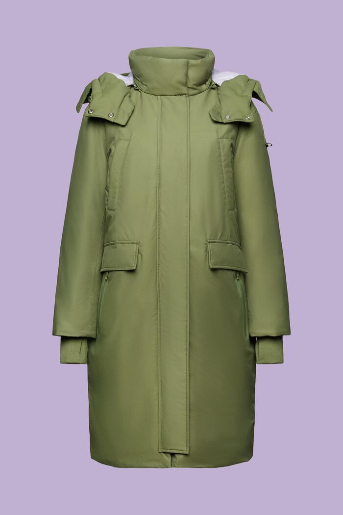 Zateplený kabát ve stylu parky, LIGHT KHAKI, detail image number 6