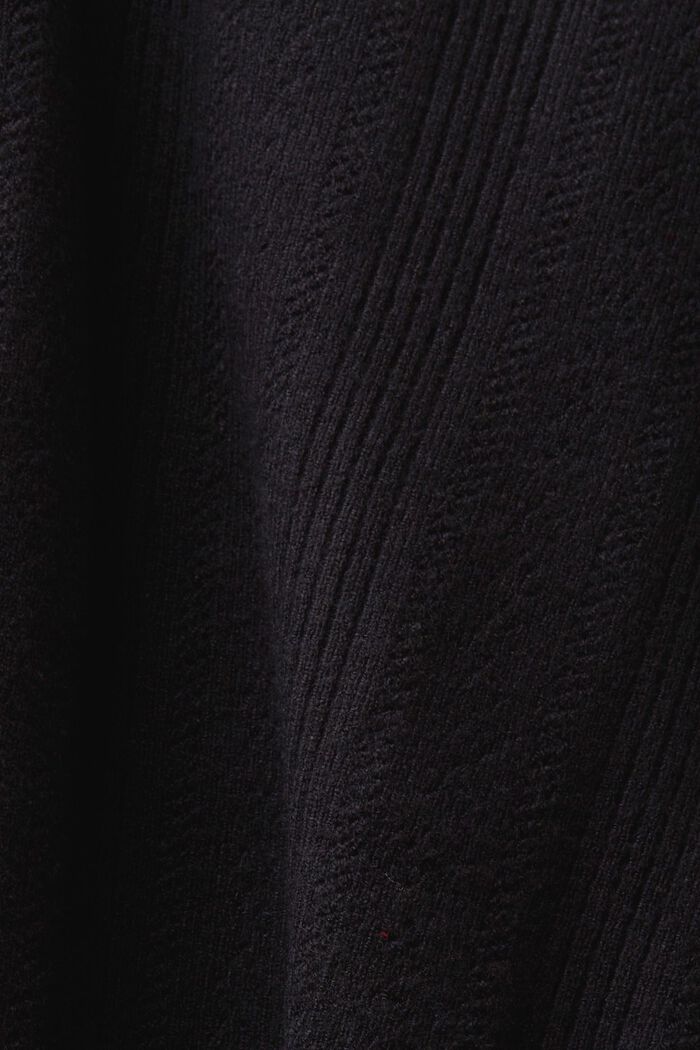 Dírkovaný kardigan, BLACK, detail image number 6
