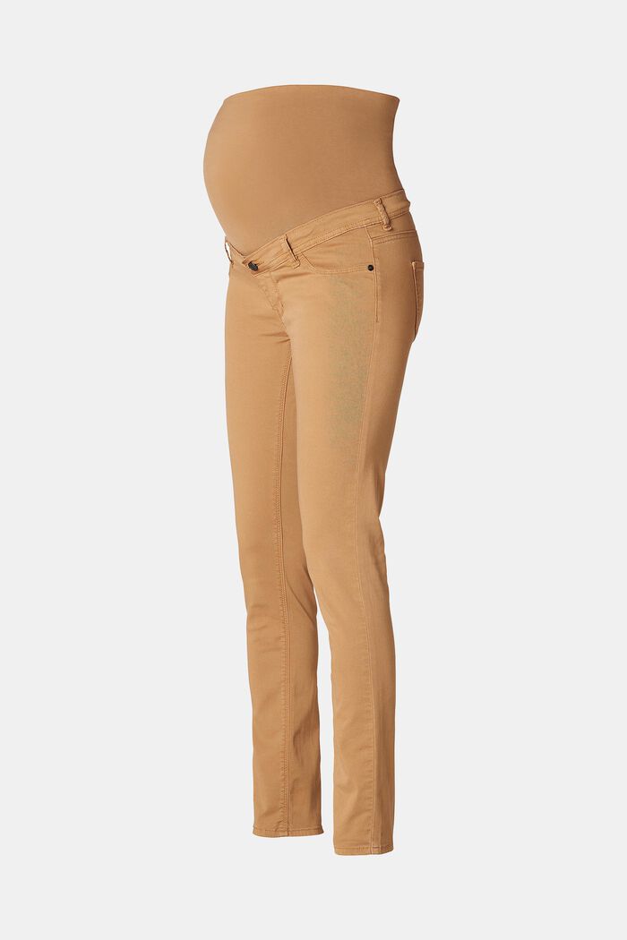 Strečové kalhoty s pásem přes bříško, ACORN BEIGE, detail image number 5