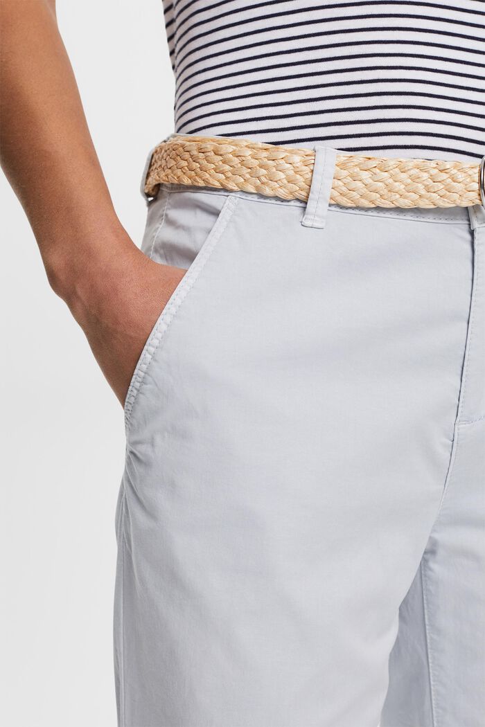 Chino kalhoty s páskem, LIGHT BLUE, detail image number 2