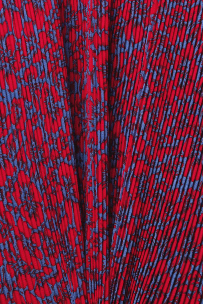 Vzorované plisované šaty, BLUE, detail image number 1