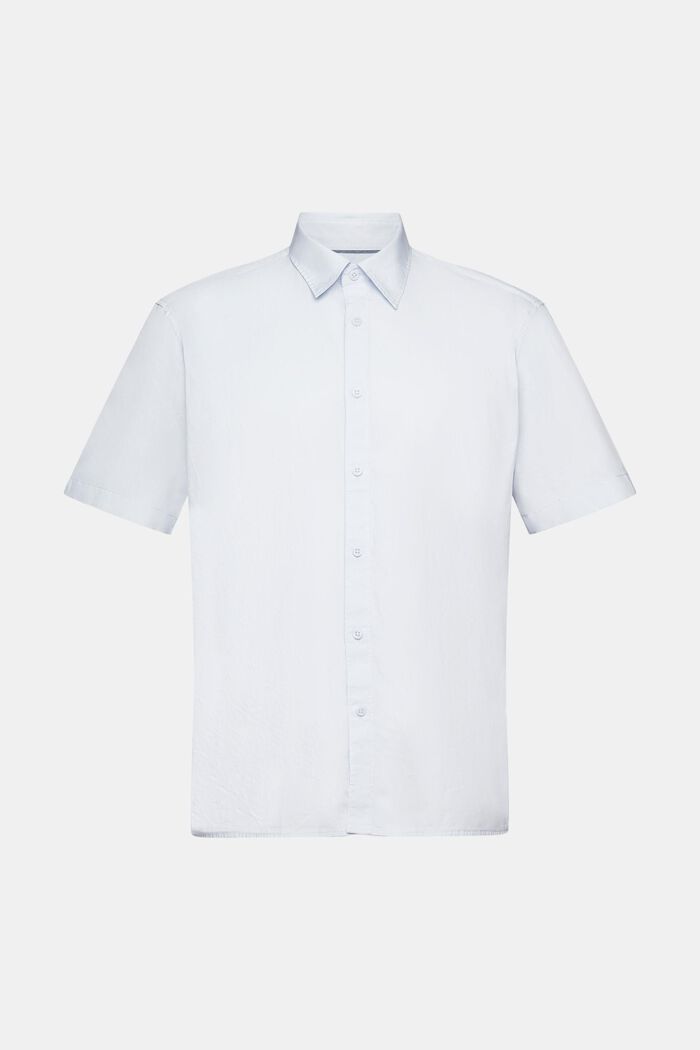 Bavlněná košile z udržitelné bavlny, s krátkým rukávem, LIGHT BLUE, detail image number 6
