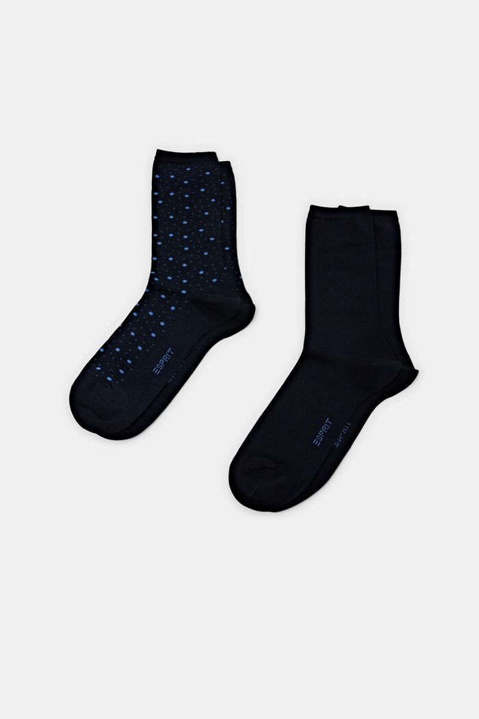 2 páry ponožek, bio bavlna, MARINE, detail image number 1