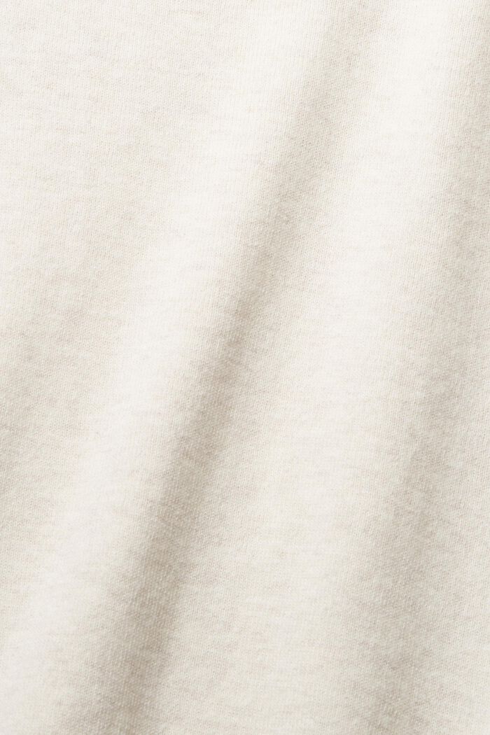Pulovr z jemné pleteniny ze 100% bavlny, SAND, detail image number 1