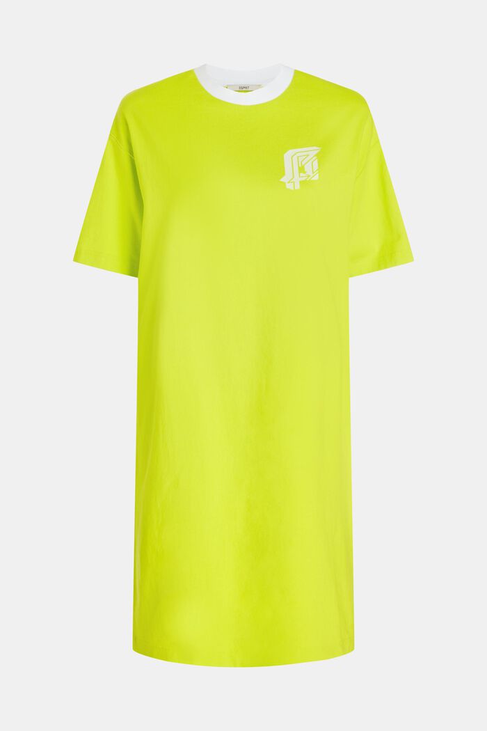 Tričkové šaty Neon Pop, LIME YELLOW, detail image number 4