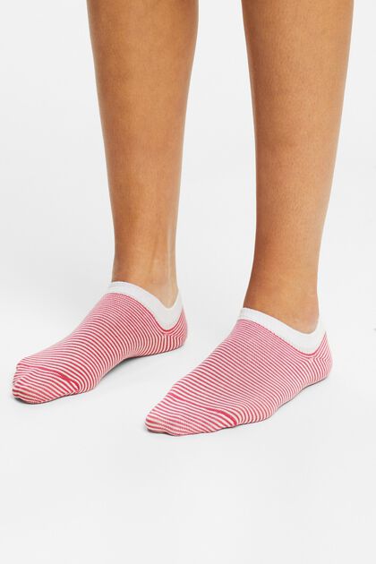 Proužkované kotníkové ponožky, 2 páry v balení