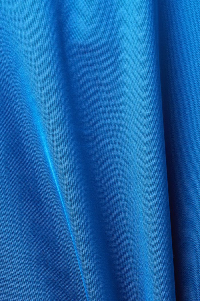 Saténová halenka s nařaseným šůskem, BRIGHT BLUE, detail image number 5