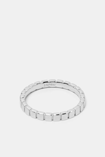 Tenký vroubkovaný prsten, sterlingové stříbro