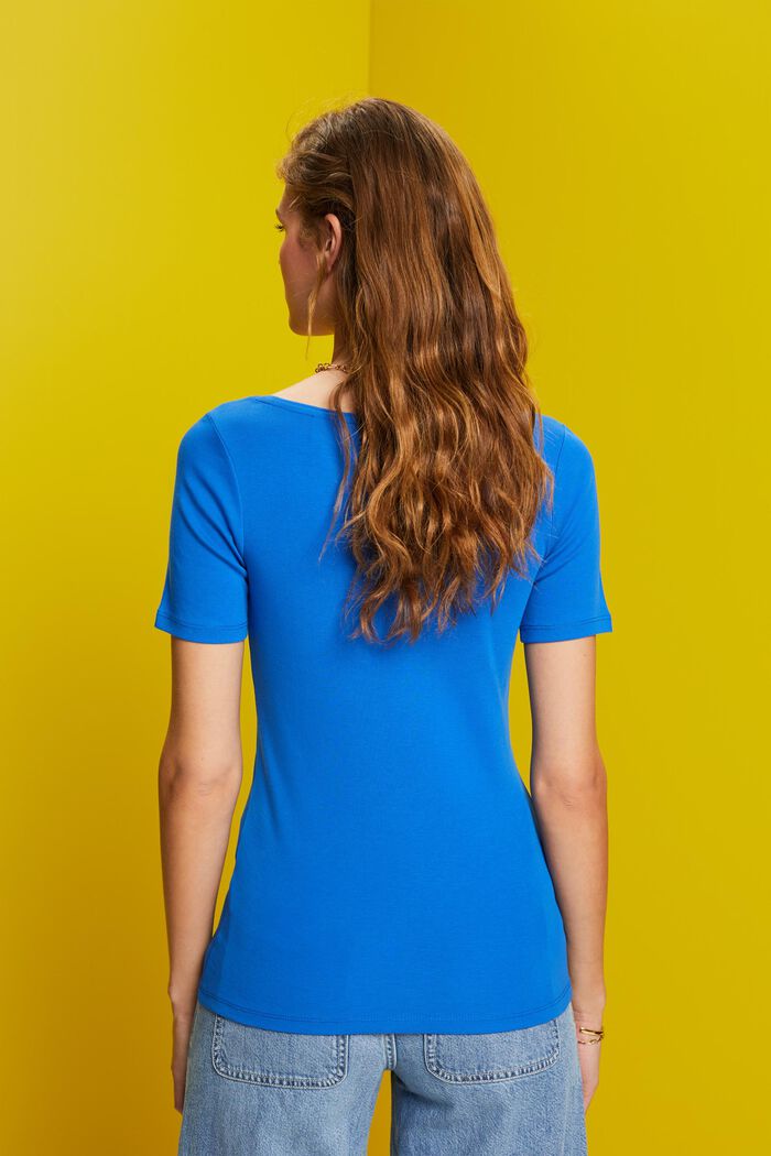 Žerzejové tričko se třpytivým logem, BRIGHT BLUE, detail image number 3