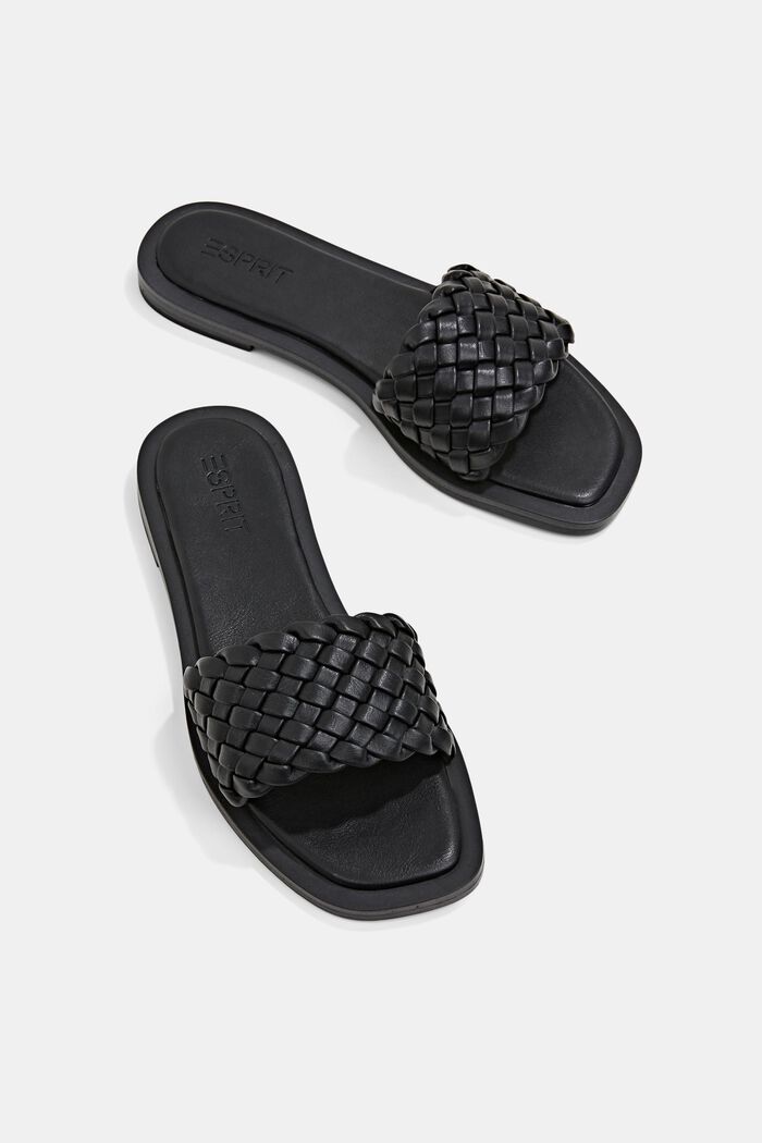 Sandály se splétanými pásky, BLACK, detail image number 6