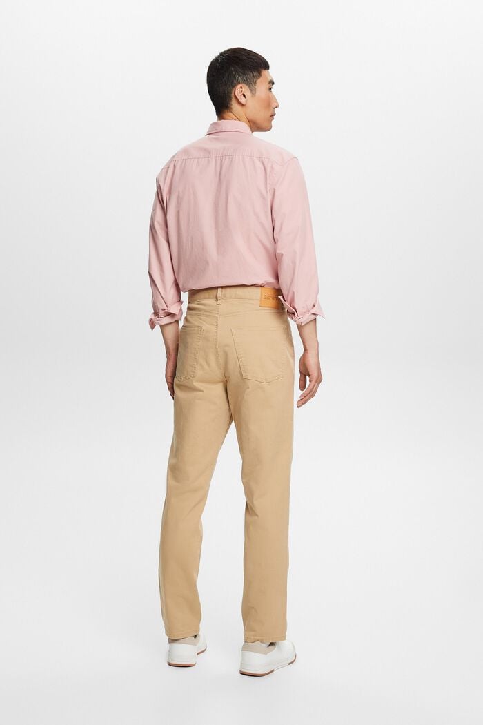 Klasické kalhoty s rovným střihem, BEIGE, detail image number 3
