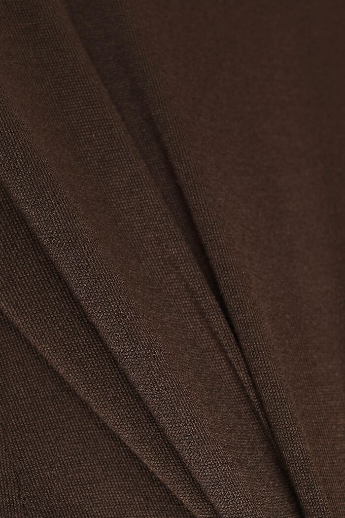 Vrstvené šaty s LENZING™ ECOVERO™, DARK BROWN, detail image number 4