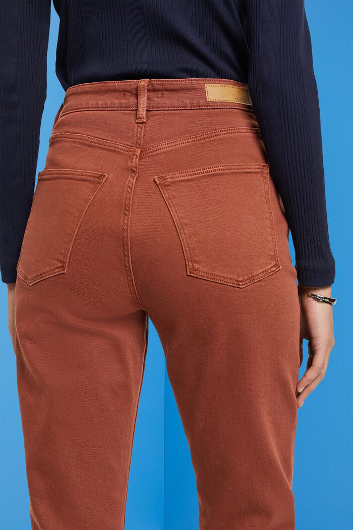 Zkrácené kalhoty s roztřepenými lemy, RUST BROWN, detail image number 2