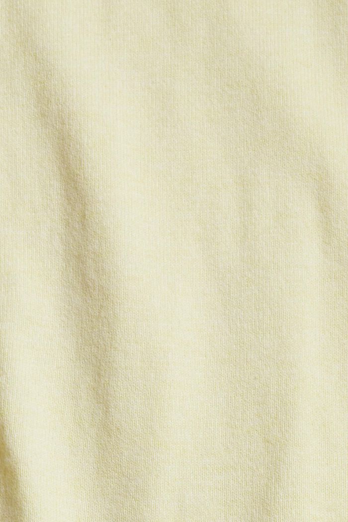Kardigan ze směsi s bio bavlnou, PASTEL YELLOW, detail image number 4
