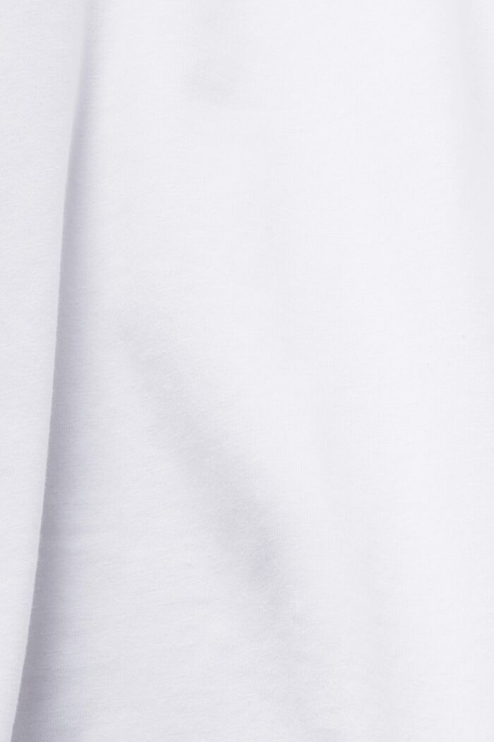 Hladká bavlněná vesta, WHITE, detail image number 4
