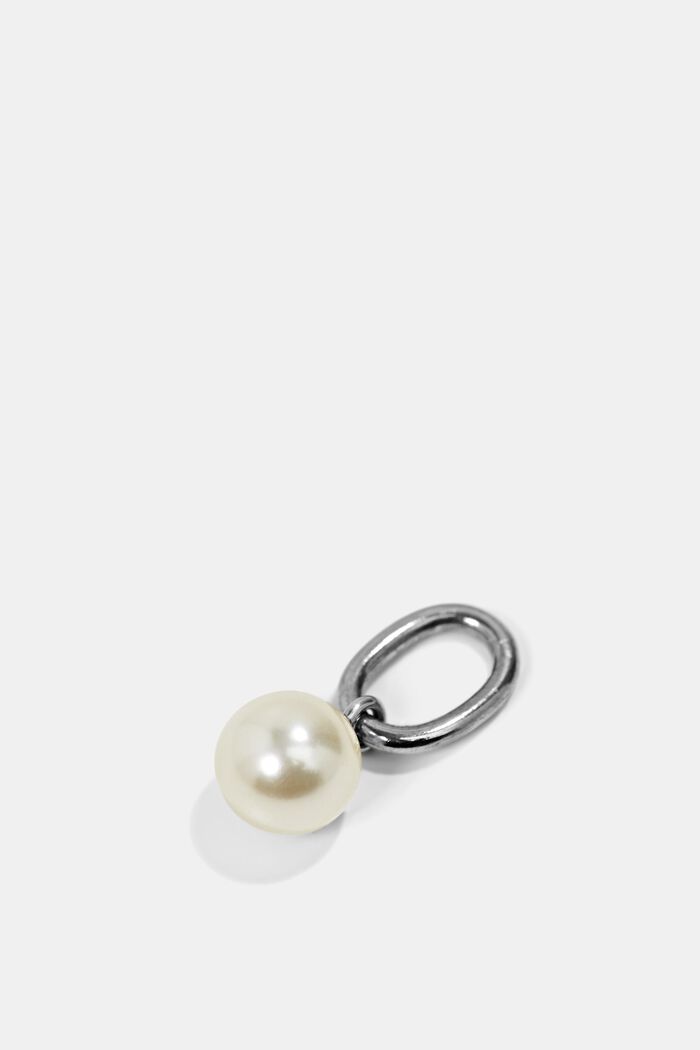 Nerezový přívěsek s perlou, SILVER, detail image number 1