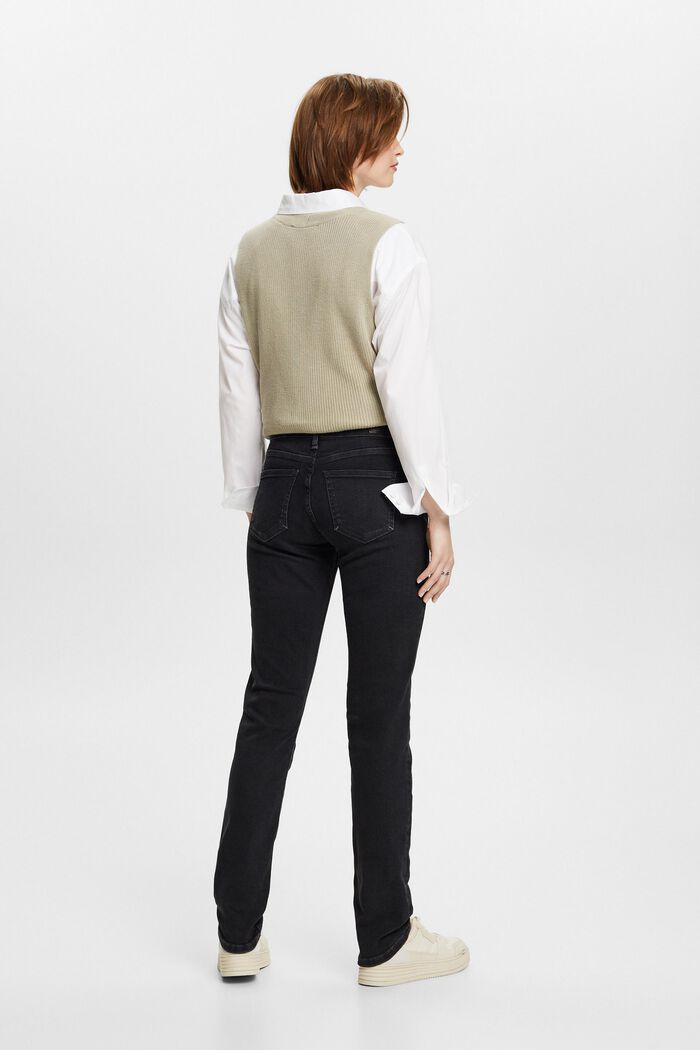 Slim džíny s vysokým pasem, BLACK RINSE, detail image number 3