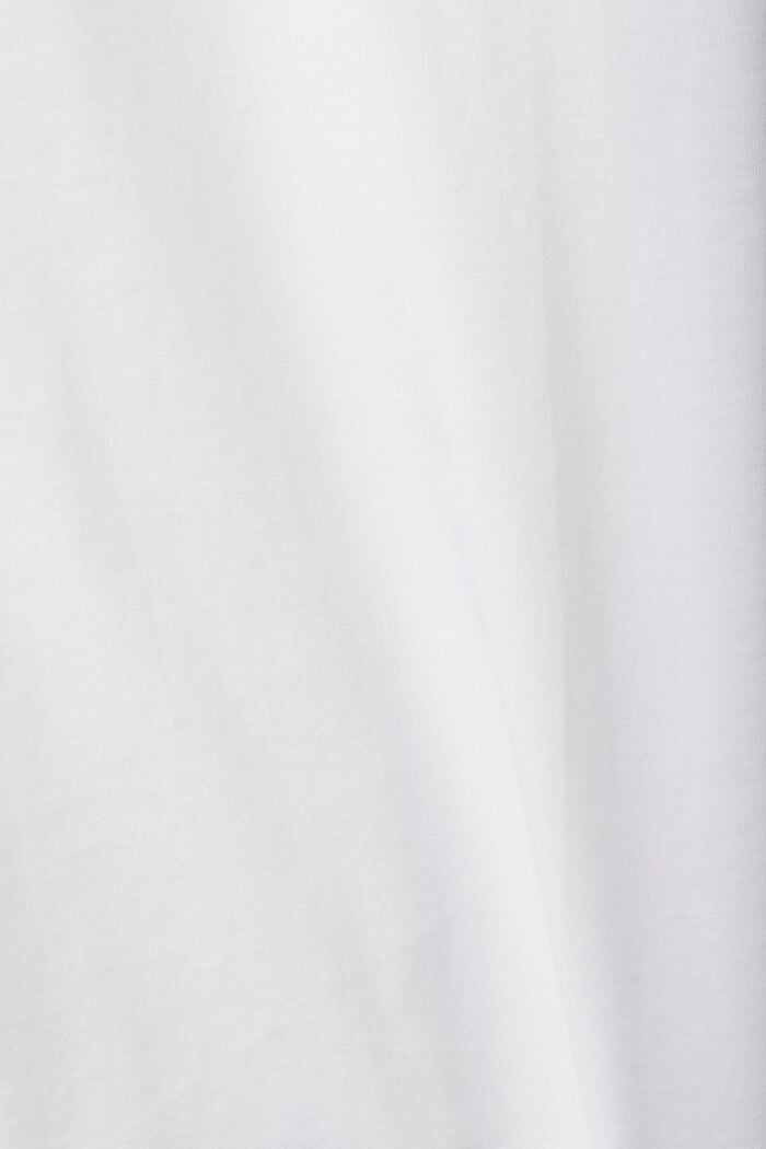 Žerzejové tričko s kulatým výstřihem, WHITE, detail image number 5
