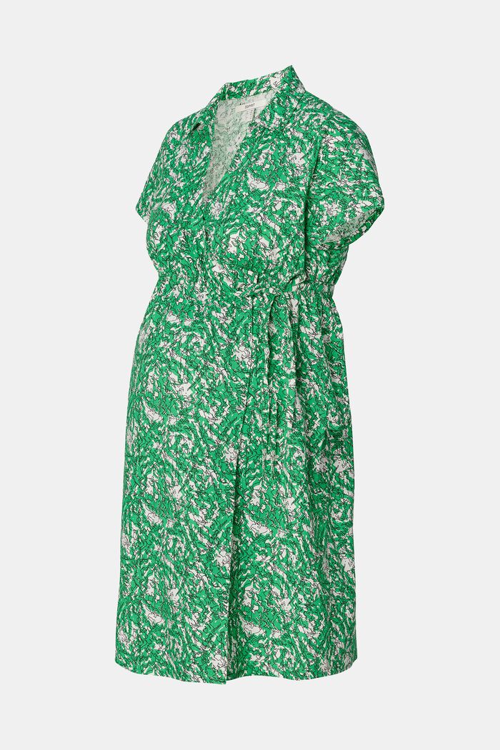 MATERNITY Zavinovací košilové šaty, BRIGHT GREEN, detail image number 5