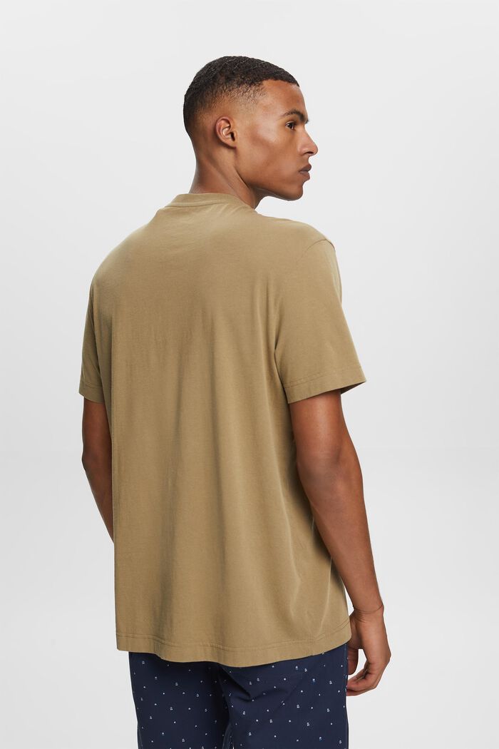 Henley tričko, 100% bavlna, KHAKI GREEN, detail image number 3