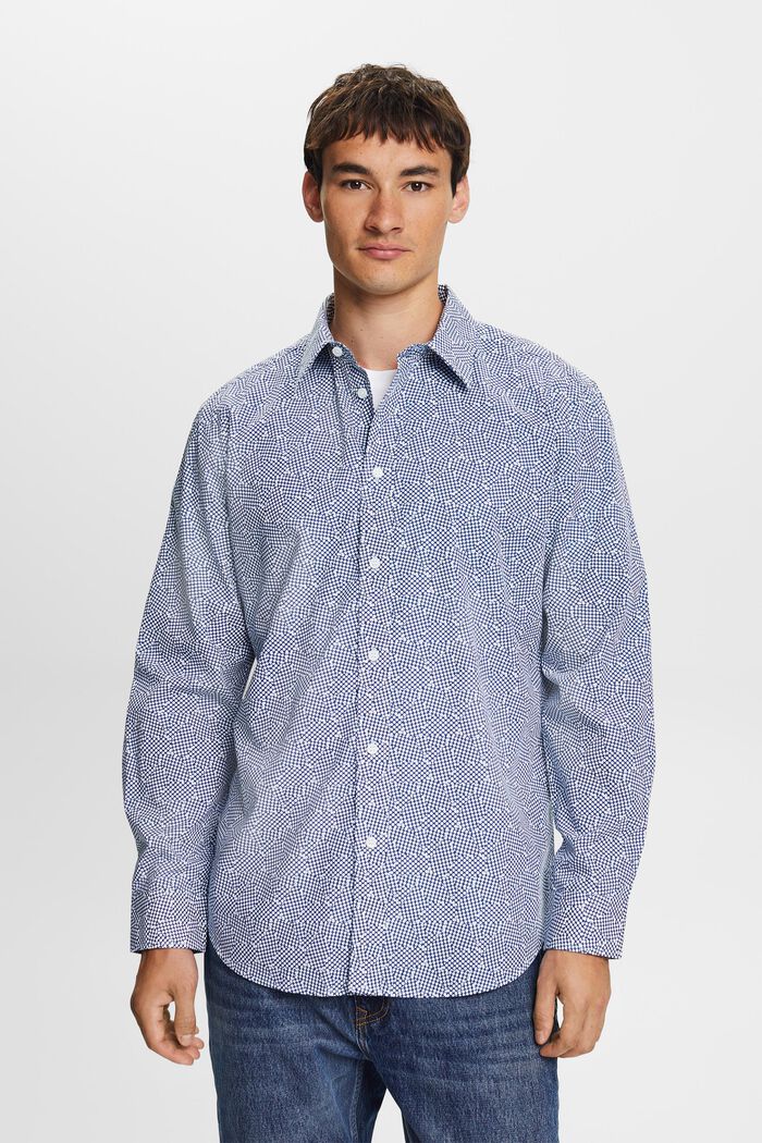 Vzorovaná košile, 100% bavlna, WHITE, detail image number 1