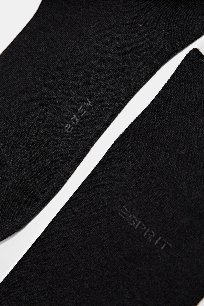 Ponožky ze směsi s bio bavlnou, 2 páry, BLACK, detail image number 1