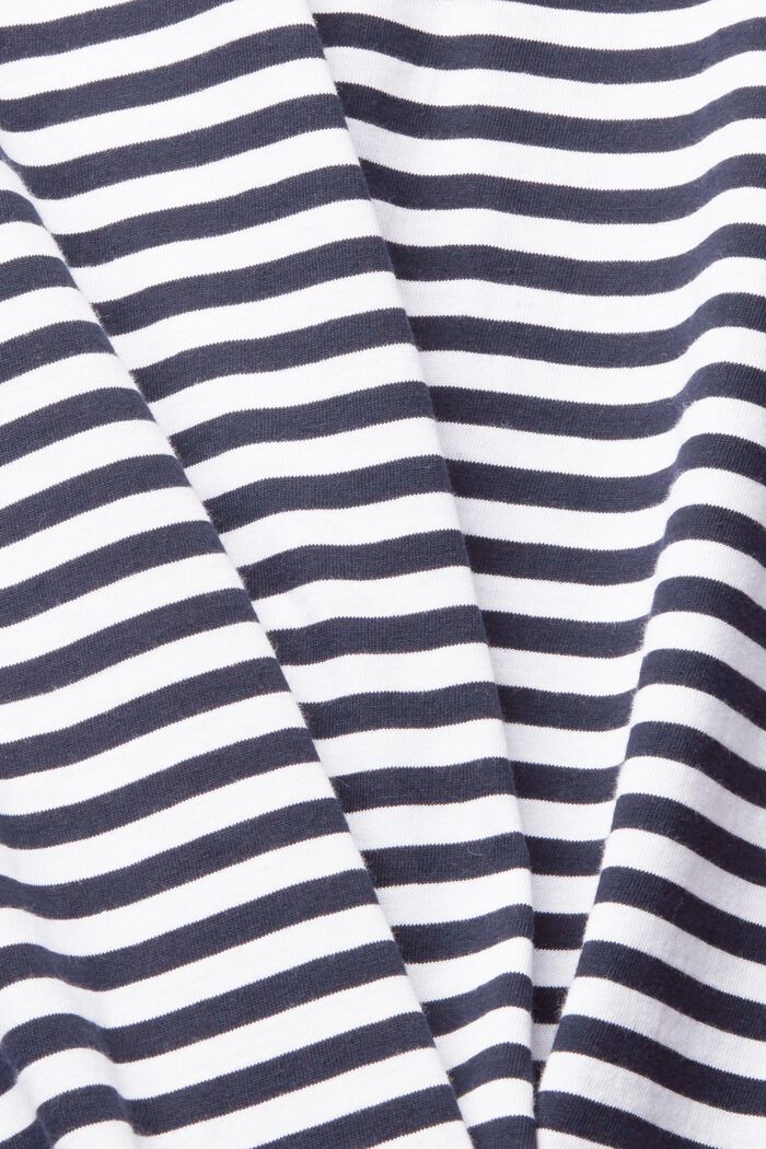 Žerzejové tričko s pruhovaným vzorem, WHITE, detail image number 5