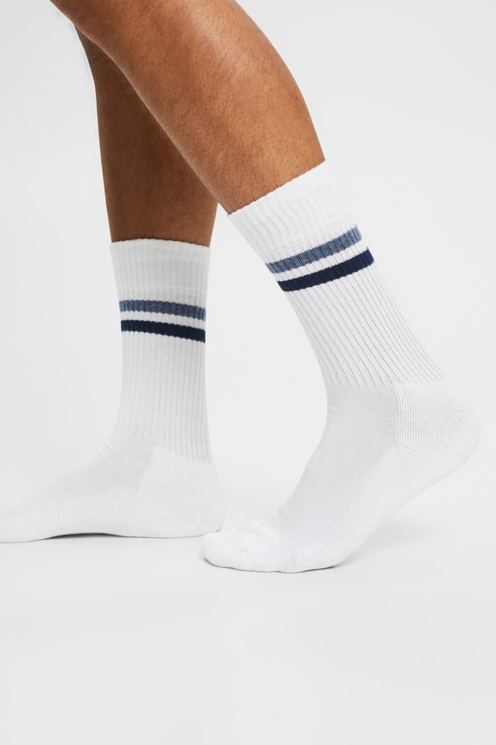 2 páry sportovních ponožek, bio bavlna, OFF WHITE, detail image number 2
