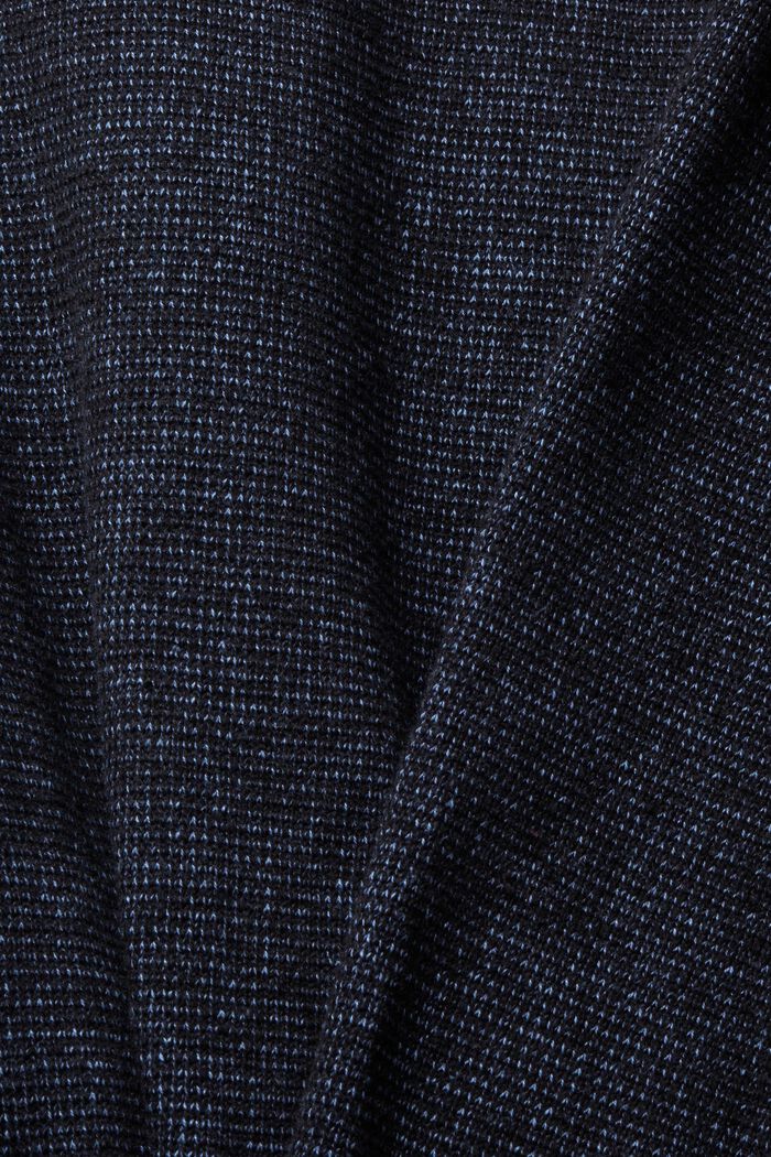 Melírovaný pletený pulovr, NAVY, detail image number 5