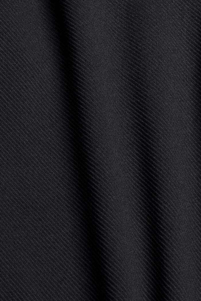 Z recyklovaného materiálu: strečové kalhoty s gumou v pase, BLACK, detail image number 4