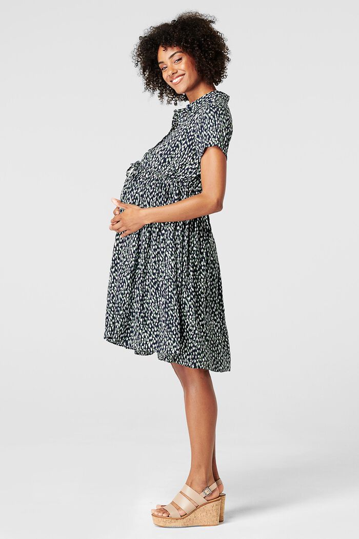 Šaty s úpravou pro kojení, LENZING™ ECOVERO™, NIGHT SKY BLUE, detail image number 3