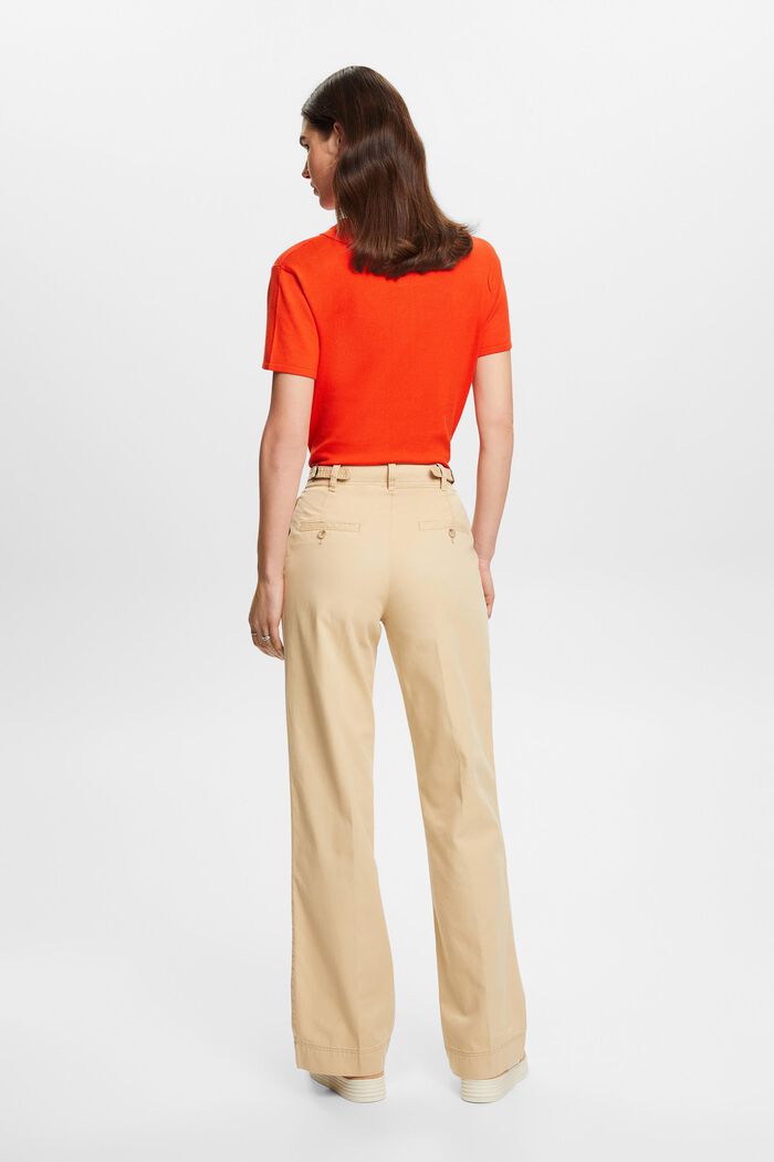 Chino kalhoty se širokými nohavicemi, SAND, detail image number 3