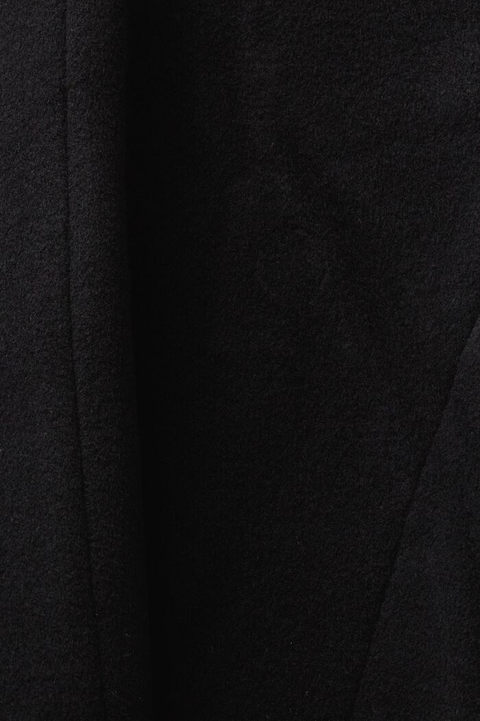 Z recyklovaného materiálu: kabát ze směsi s vlnou a s kašmírem, BLACK, detail image number 5