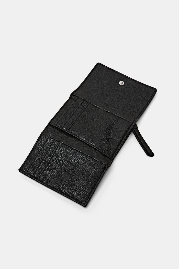 Lesklá peněženka s klopou, BLACK, detail image number 3