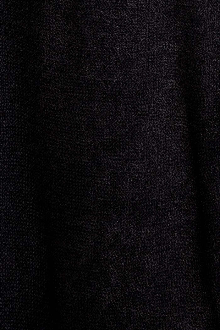 Průhledný pletený kardigan, BLACK, detail image number 6
