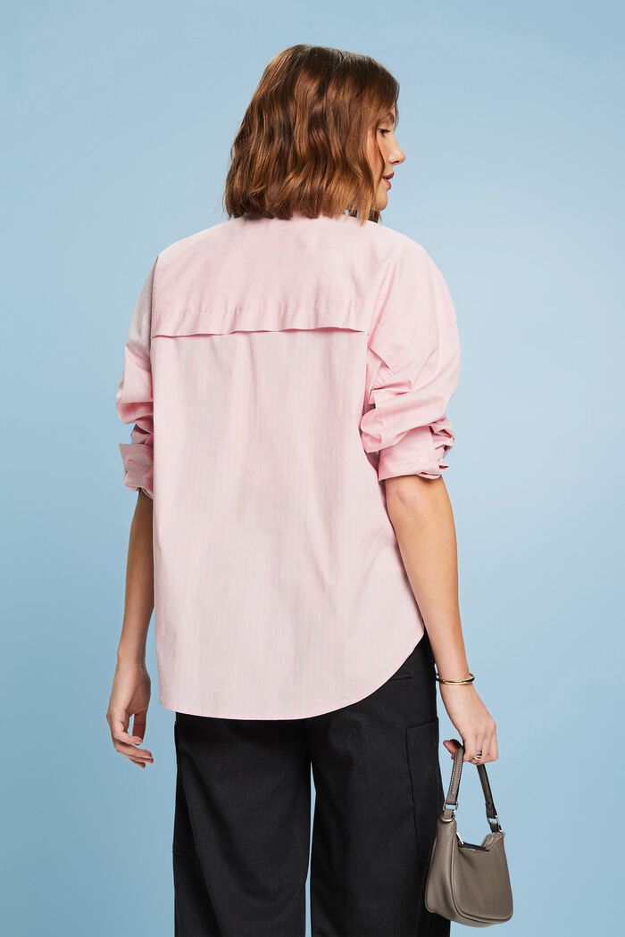 Pruhovaná košile s propínacím límcem, PINK/LIGHT BLUE, detail image number 1