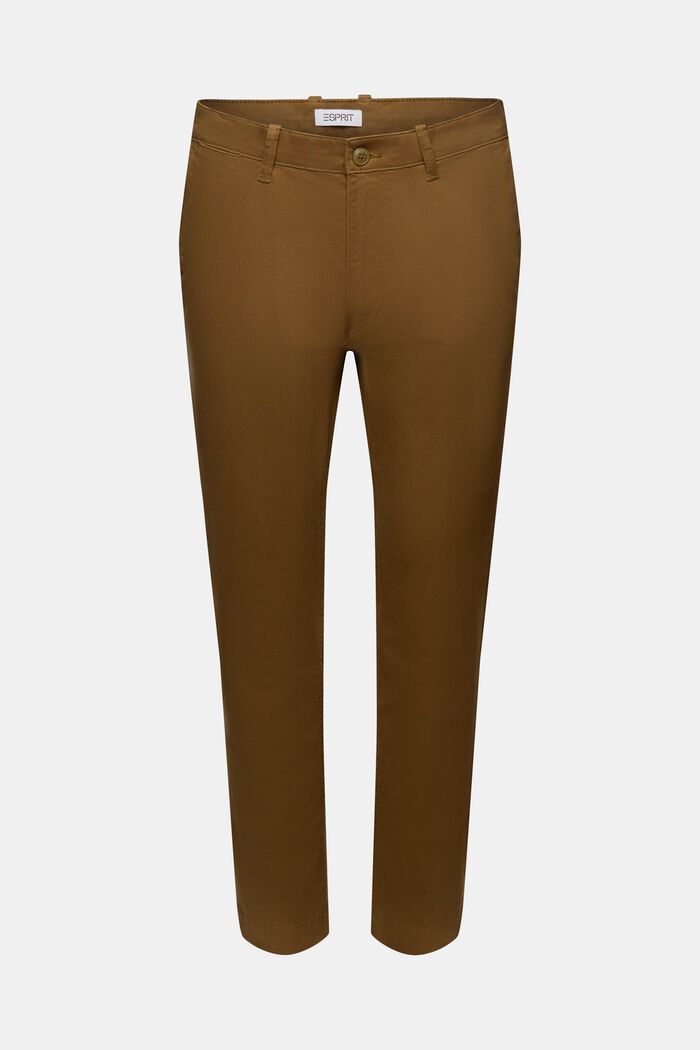 Kalhoty chino s úzkými nohavicemi, KHAKI GREEN, detail image number 6