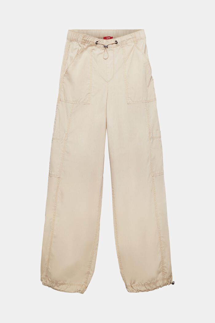 Cargo kalhoty bez zapínání, 100% bavlna, SAND, detail image number 7