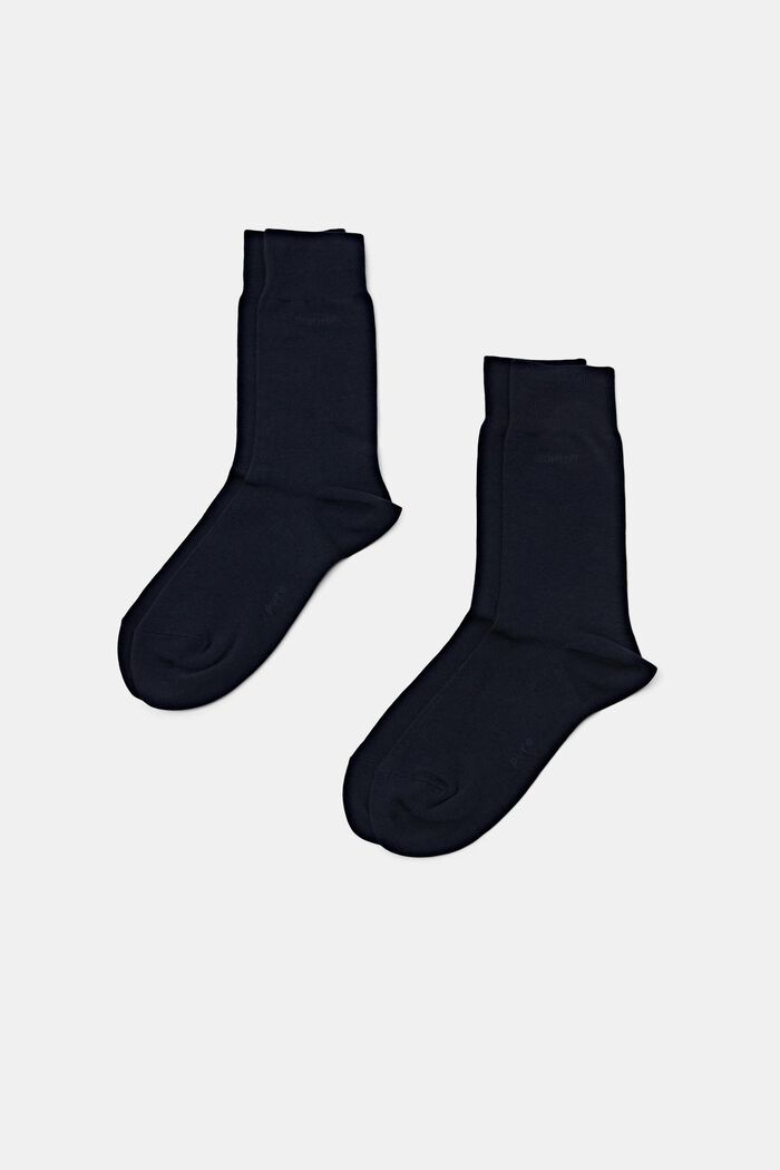 2 páry ponožek, bio bavlna, MARINE, detail image number 0