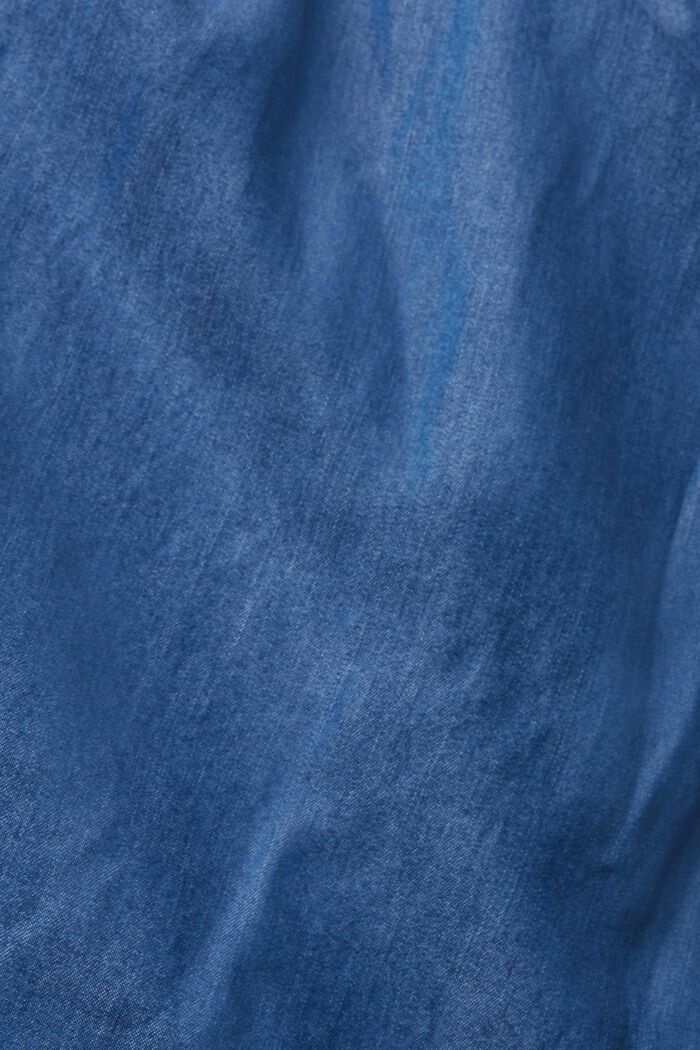 Z materiálu TENCEL™: šaty se vzhledem denimu, BLUE MEDIUM WASHED, detail image number 4