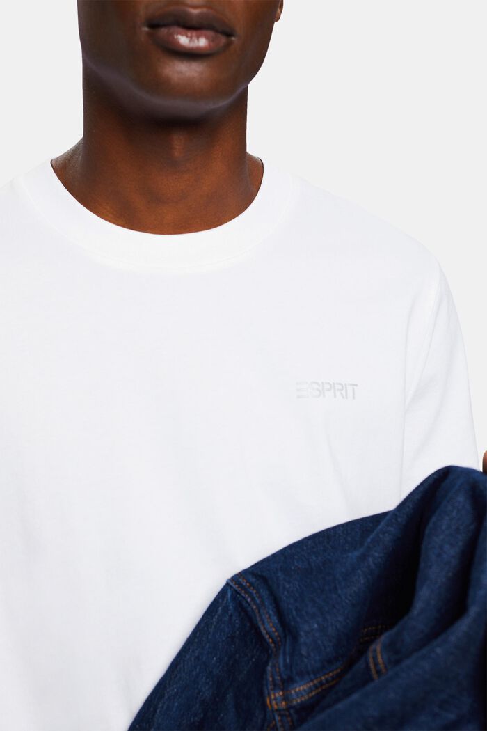 Unisex tričko s logem, WHITE, detail image number 4