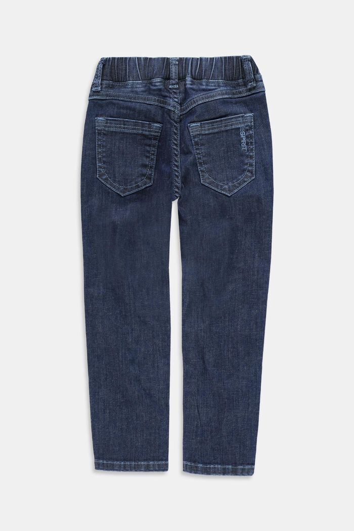 Z recyklovaného materiálu: džíny s elastickým pasem, BLUE MEDIUM WASHED, detail image number 1