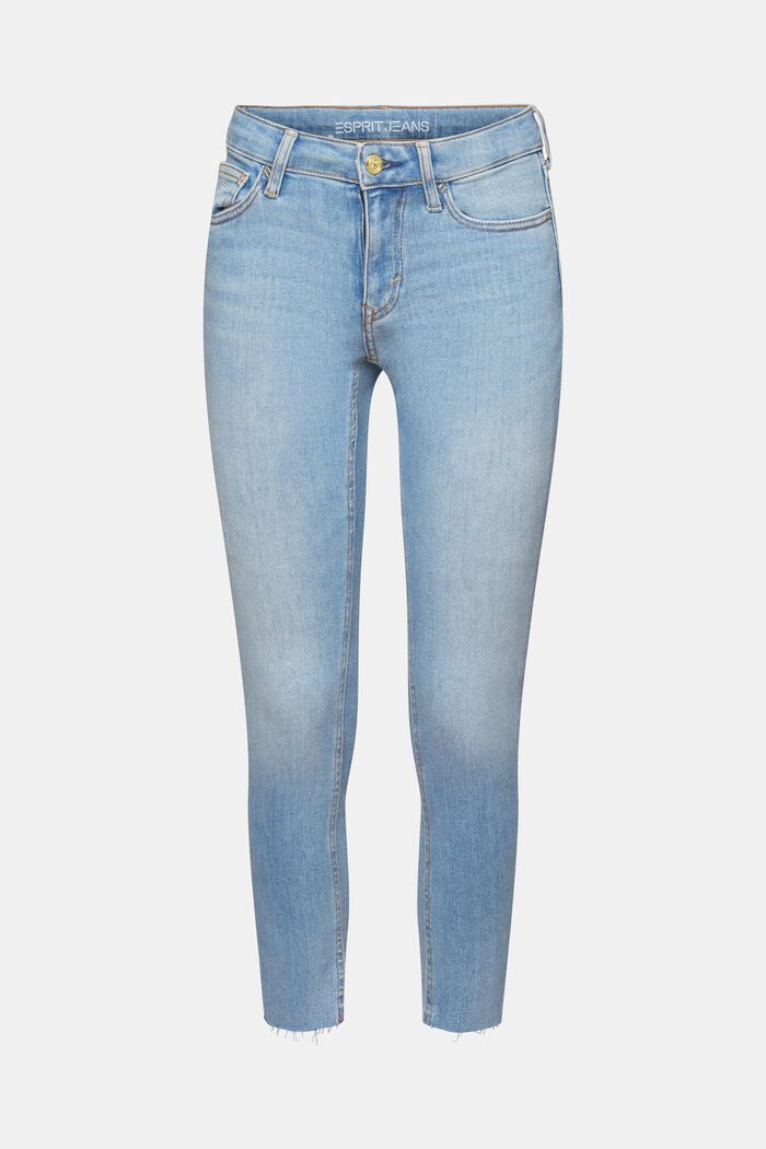Skinny džíny se střední výškou pasu, BLUE LIGHT WASHED, detail image number 6