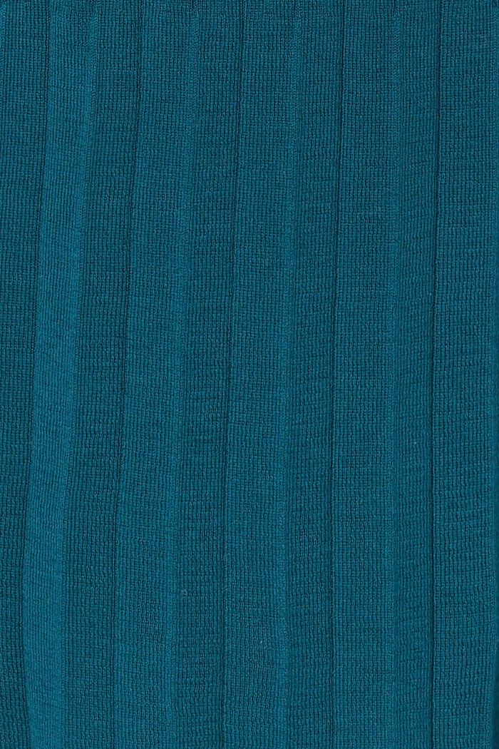 Plisované pletené šaty, bio bavlna, ATLANTIC BLUE, detail image number 0